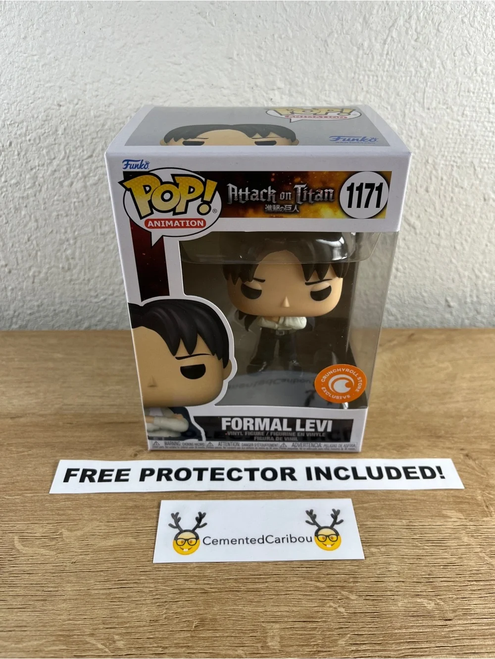 Formal Levi Funko Pop #1171 Vaulted Crunchyroll Attack On Titan AOT NEAR MINT